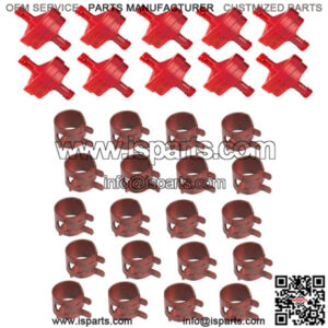 12952 / 5905 Kit Fits Briggs 298090 298090S (10) Fuel Filters (20) Hose Clamps