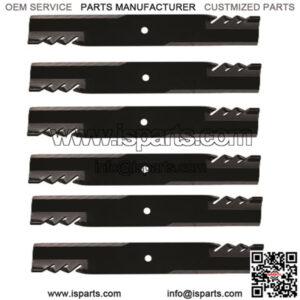 6PK Mulching Blades for 54" Fits Kubota Kommander ZG125S Z125E ZG127S