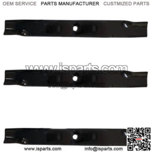Set of (3) XHT Lawn Mower Blades 20-1/2" x 2-1/2" fits Various Mower Models