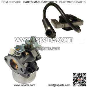 Carburetor 640152A & Solid State Ignition Coil fits Tecumseh HM70-HM100