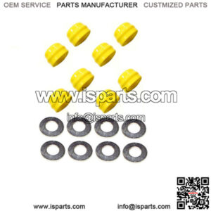 (8 Pk) Front Wheel Bearing Hub Caps & Thrust Washers Fits John Deere