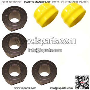 4 Pack Wheel Bushing Fits John Deere M123811 9040H & 2 Wheel Caps for M143338