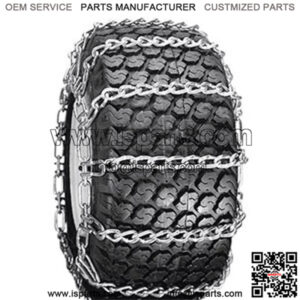 Pair of 2 Link Tire Chains 118 x 8.50 x Fits John Deere Lawn Mower Tractor Rider