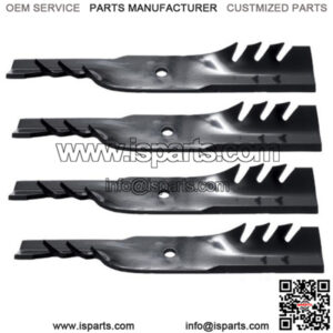 Set of (4) Mulching Blades 16-1/2"X 5/8" fits Bad Boy 038-5000-00, 038-5350-00