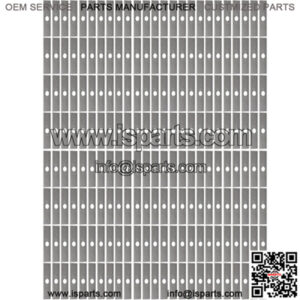 200 Mower Blades 8"x2" Unpainted Edger Blade fits Echo 720237001 Fits Ryobi