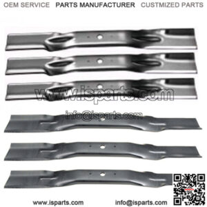 3 Sets of RH & LH Cut Mower Blades for 48" Cuts Fits Walker Models 7705-1