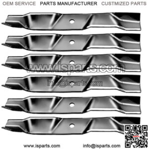 6-Pack Mulching Blades Fits Exmark 103-6394 for 72 Lazer Z"