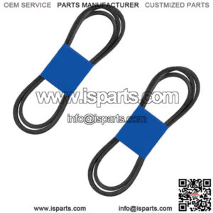 Set of (2) V-Belts Fits Exmark Zero Turn LCT18BV483 LCT4818KC LCT4819KA
