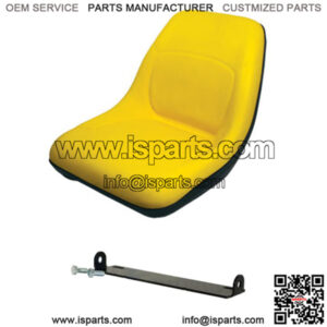 Yellow High Back Seat w/ Pivot Rod Bracket Fits John Deere 856 955 2210