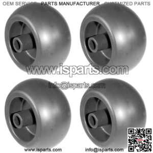 4PK- 5" Plastic Deck Wheel Fits Bobcat 2721512 Grasshopper 484230 Fits Stens