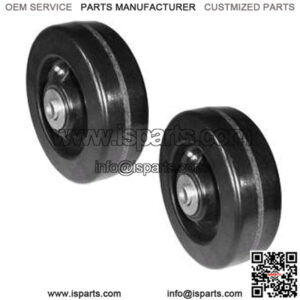 TWO 6" DECK WHEELS Fits New Holland 914A 54"60"72" SIDE83970390 AUB121712