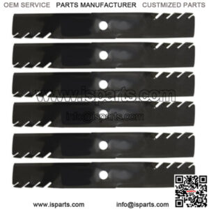 Six (6) 392-025 Blades For 60" Fits Exmark Lazer Z 103-6393 103-6398 116-5174