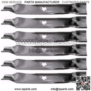 6 PK 6437 Rotary Blade for Craftsman 163819 & 152443 AYP 46" 3 blade