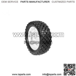 288 Steel Wheel 8.25" X 2.75" Diamond Tread Offset Hub Painted White