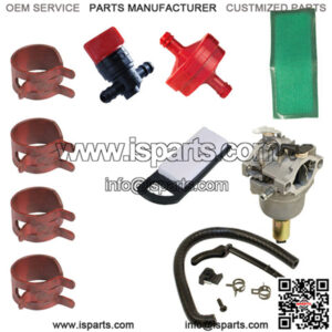 Carburetor MIA12509 Air Filter GY20573 Tune Up Kit Fits John Deere LA115 LA125
