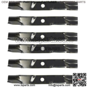 Six (6) New Replacement 18" X 15/16" Mulch Blades Fits Exmark Models 103-6392