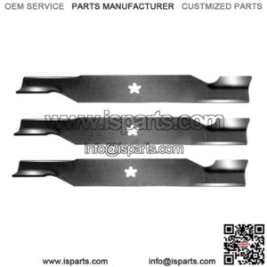 Set of (3) Aftermarket 18-1/2" High Lift Mower Blades Fits AYP Fits Husqvarna