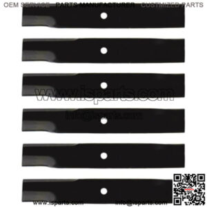 6-Pack Low Lift Mower Blades Fits Exmark 103-6387 for 52" Decks