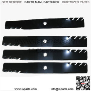 4 Pack 396-709 G6 Toothed Blade Fits John Deere M112991 M82408 M83459 M84472