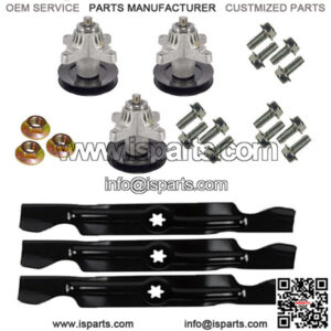 Fits Toro LX500 GT2100 GT2200 Heavy Duty Lawn Mower Blade Spindle Kit w/Bolts