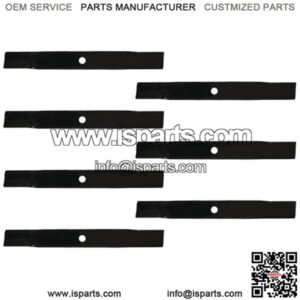 Set of (7) M144935 Standard Mower Blades Fits John Deere Wide Area Mowers