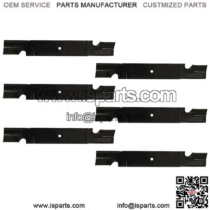 6 Pack 320-702 Heavy Duty Notched High Lift Blade fits Grasshopper 320246