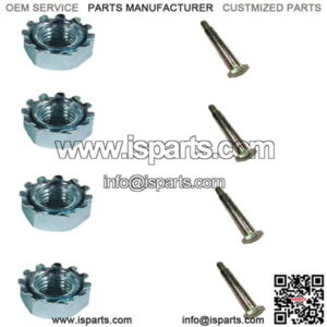 (4) Deck Wheel Shoulder Bolts and Nuts Fits AYP Fits Husqvarna 137644 532137644