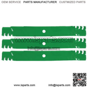 AM102402 AM38314 M141786 Three 72 Deck Mulching Blades Fits John Deere