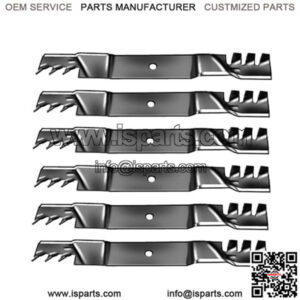 6PK of 21" x 5/8" Wavy Mulching Blade (2) Blades- 42"cut & (3) Blades - 61" cut