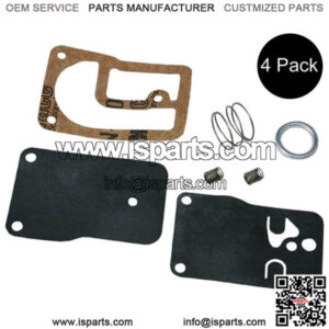 4 Fuel Pump Kits Fits Briggs and Stratton 393397 for Twin Carb 16 & 18 HP En