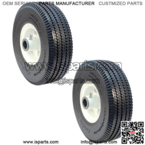 2 Flat Proof Tire Wheel Assemblies for 72310001 Velke X2 15010 4.10x3.50x4 Tires