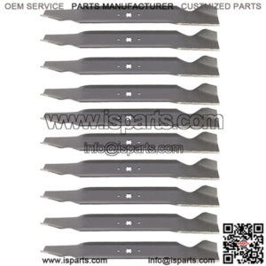 Set of (10) 21-3/16" X 6 Point Star Mower BladesFits Multiple Mower Models