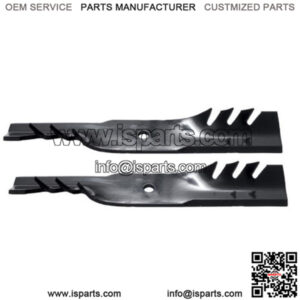 Set of (2) 16-1/2"X 5/8" Mulching Blades Fits John Deere 32", 36", 48" 52" Mower