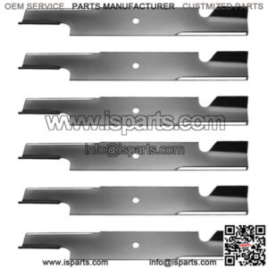 6PK 91-628 Hi Lift Lawn Mower Blades Set for Wright 61" Stander 71440003