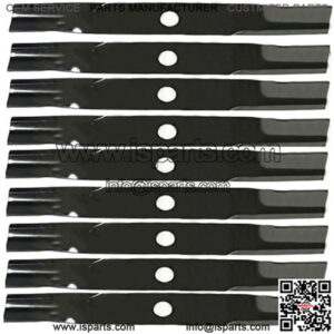 9 Repl XHT HD Blades Fits Kubota K5647-34330 K5647-34340 ZD326S ZD21F-60P 60"