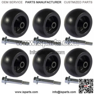 6 PK Deck Wheels With Bolts Fits Bad Boy 018-0010-00 022-1000-00 022-5234-98