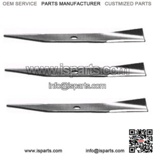 Set of (3) AM30698 14" XHT Mower Blades Fits John Deere Riding Mowers