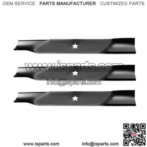 3 USA XHT BLADES Fits Husqvarna 539113312 EZ5224 EZ6124 MZ6125 MZ6128 W/ 61" DEC