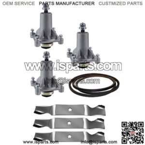 Deck Blade Spindle Belt Kit Combo Fits Husqvarna RZ5424 RZ5426 RZ5422 RZ54i Z254