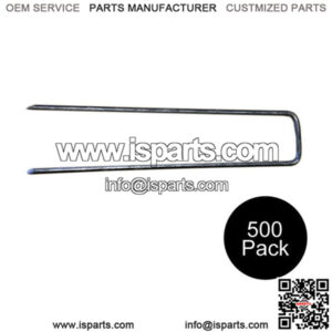 500 Landscape Staples 6" SOD Staple Landscape Fabric Pins 11 Gauge Square Top