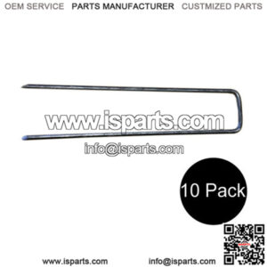 (10) Lawn Staples For landscape fabric Sod Underground Dog Fencing Landscaping