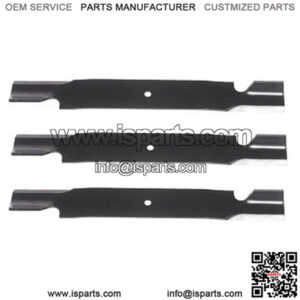 (3) 21" x 1/2" Notched Lift Blades 320243 Fits Grasshopper Duramax 3461 9861
