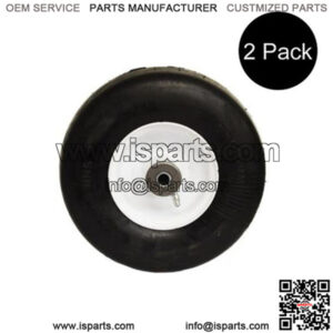 (2) Fits Exmark 103-1224 103-2171 Flat Free Solid Tire Front Caster Wheel 9x3.50