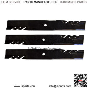 Three (3) 596-344 Mulching Blades For Bad Boy 52" Pup Lightning Repl 038-5203-00