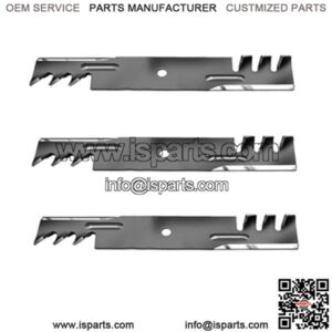 3 Mulcher Blades Fits Hustler 54" 601124 797704 Raptor SD 54 Mower
