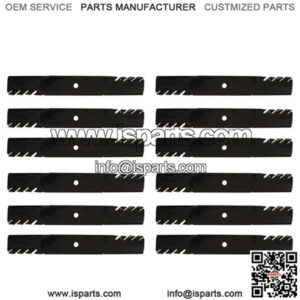 12PK 596-319 Fits Hi-Lift Blades for Hustler 60 Raptor SD Z Super Z XR-7"