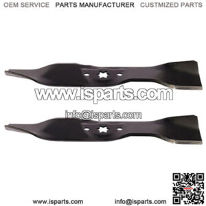 Two (2) New Aftermarket Replacement 14-13/16" X 6 Point Star Mulcher Blades