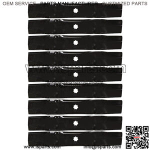 9 REPL HD BLADES Fits John Deere GY20852 GX21784 LA140 LA145 LA165 D140 D150