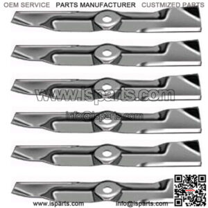 M115495 6 XHT HD Blades Fits John Deere 48" GT242 GT262 275 325 335 345 425 445