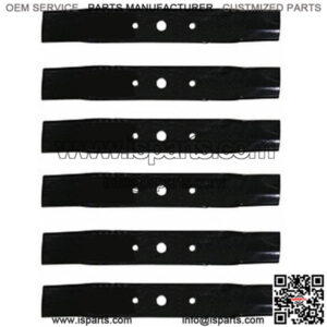 6 MOWER BLADES Fits John Deere MODEL L120 L130 w/ 48 CUT GX20250 GY20568